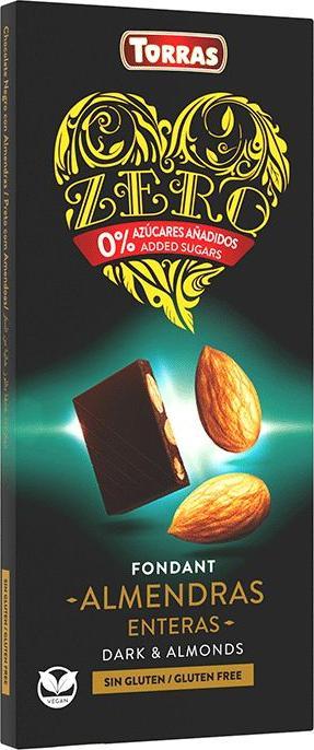 Torras Czekolada Gorzka z Całymi Migdałami bez cukru 150g TORRAS 1