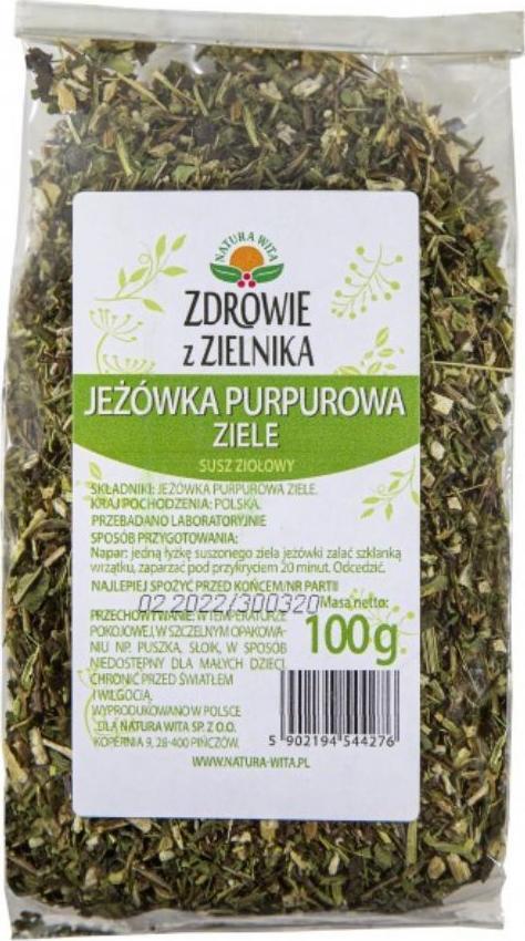 Natura Wita Jeżówka purpurowa ziele 100g NATURA WITA 1
