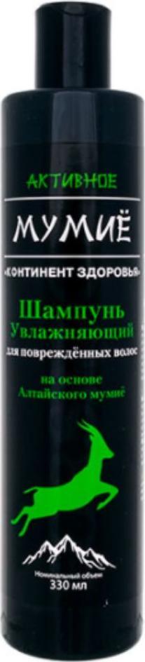 Kontynent Zdrowia Szampon nawilżający do włosów zniszczonych Aktywne Mumio 330ml KONTINENT ZDROWIA 1