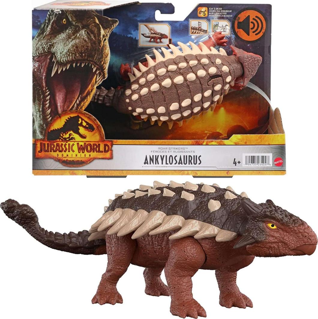 Figurka Mattel Jurassic World Dinozaur Figurka Ankylosaurus z dźwiękiem 1