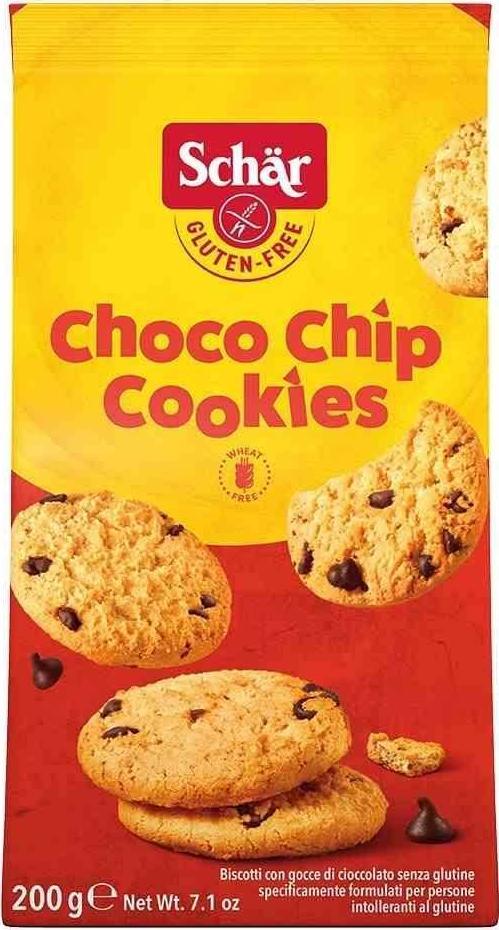 Marmite Bezglutenowe Ciasteczka z Czekoladą "Gluten Free Choco Chip Cookie" 200g Schar [Kraj pochodzenia: Włochy] 1