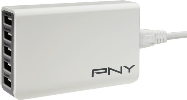 Ładowarka PNY Multi USB 5x USB-A  (P-AC-5UF-WUK01-RB) 1