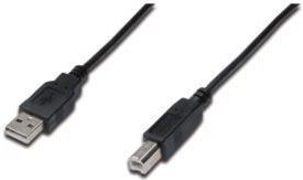 Kabel USB Assmann USB-A - micro-B 1.8 m Czarny (AK-300102-018-S) 1