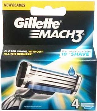  Gillette Mach 3 Manual HD Wkład do maszynki do golenia 4szt 1