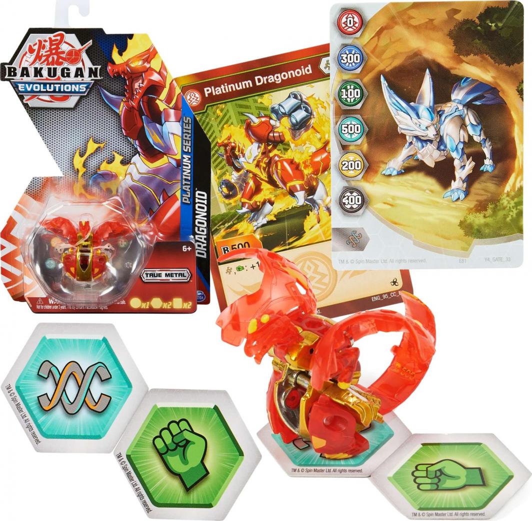 Figurka Spin Master Bakugan Evolutions Platinum Series figurka Dragonoid + karty 1