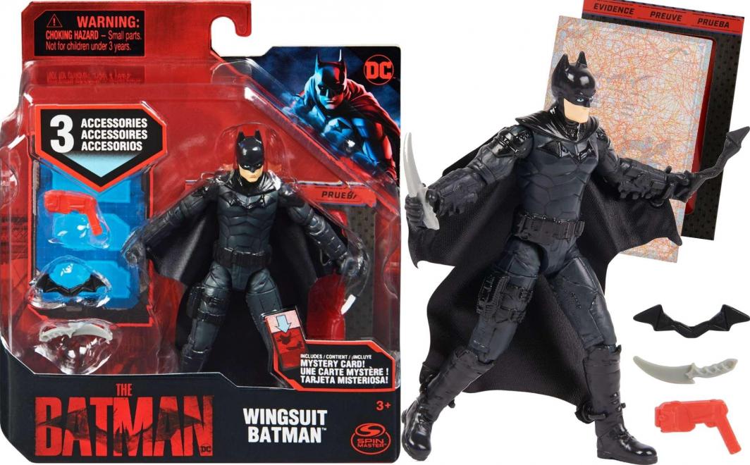 Figurka Spin Master The Batman figurka akcji ruchoma Wingsuit 10 cm rozkładane skrzydła 1