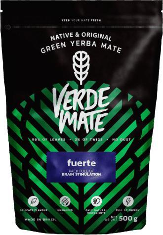 VERDE MATE Yerba Mate Verde Mate Green Fuerte 0,5kg 1