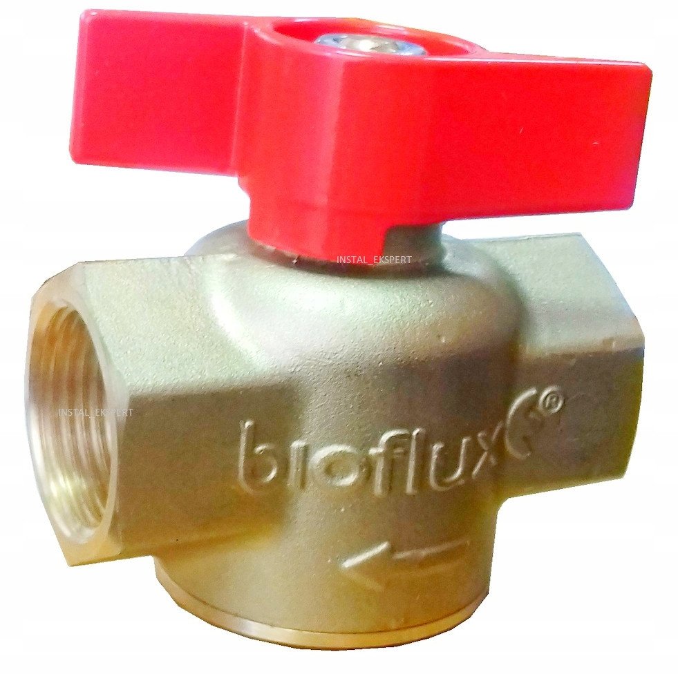 Concept CONCEPT Zawór kulowy BIOFLUX 3/4" z filtrem ww motyl 1