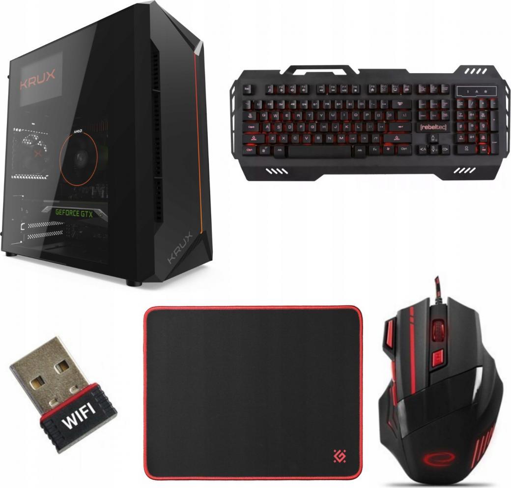 Komputer Logitech Gaming Krux Astro Tower Intel Core i5 GeForce GT 1030 16GB DDR3 512GB SSD Windows 10 Pro 1