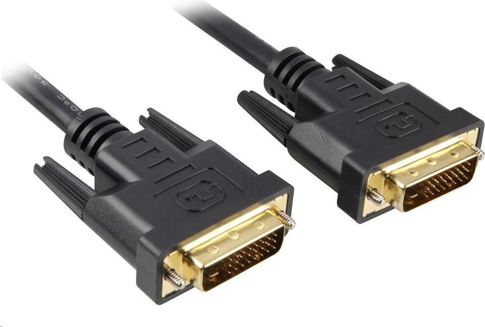 Kabel PremiumCord DVI-D - DVI-D 1.8m czarny (kpdvi2-2) 1