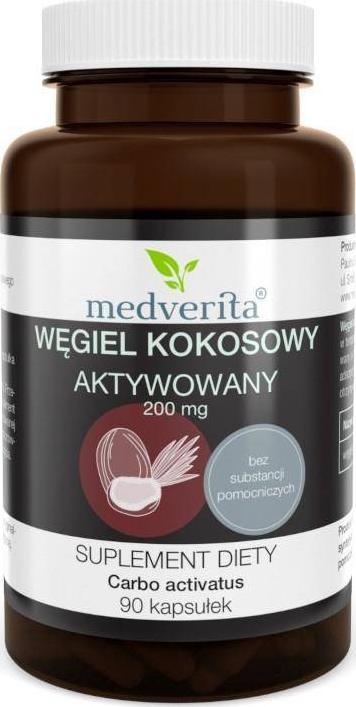 MEDVERITA Medverita Węgiel Kokosowy aktywowany 90 k 1
