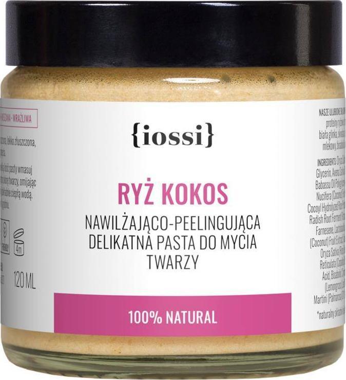 Iossi Iossi - Ryż i kokos. Pasta do mycia twarzy - 120 ml KRÓTKI TERMIN maj 2022 1