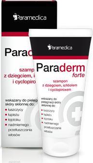PARAMEDICA Paraderm FORTE Szampon z dziegciem, ichtiolem i cyclopiroxem 150g PARAMEDICA 1
