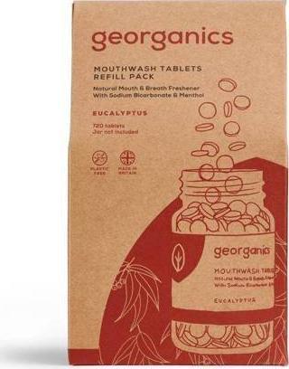 Georganics Georganics, Naturalne tabletki do płukania jamy ustnej z eukaliptusem, 720 tabletek 1