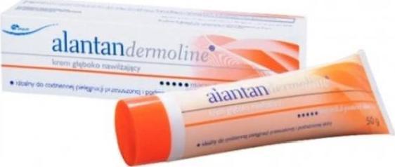ZAKŁADY FARMACEUTYCZNE "UNIA" SPÓŁDZIELN Alantan Dermoline Krem głęboko nawilżający 50 g 1