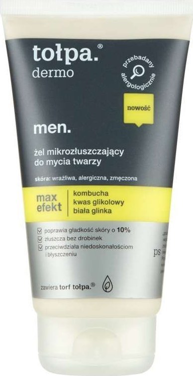 Tołpa Dermo Men Żel mikrozłuszczający do mycia twarzy 150 ml 1