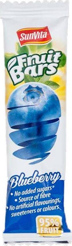 Sunvita Baton owocowy bez dodatku cukru - Borówka Sunvita, 20g 1