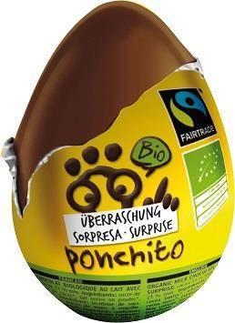PONCHITO (jajka czekoladowe) Ponchito Jajko niespodzianka czekoladowe 20 g 1