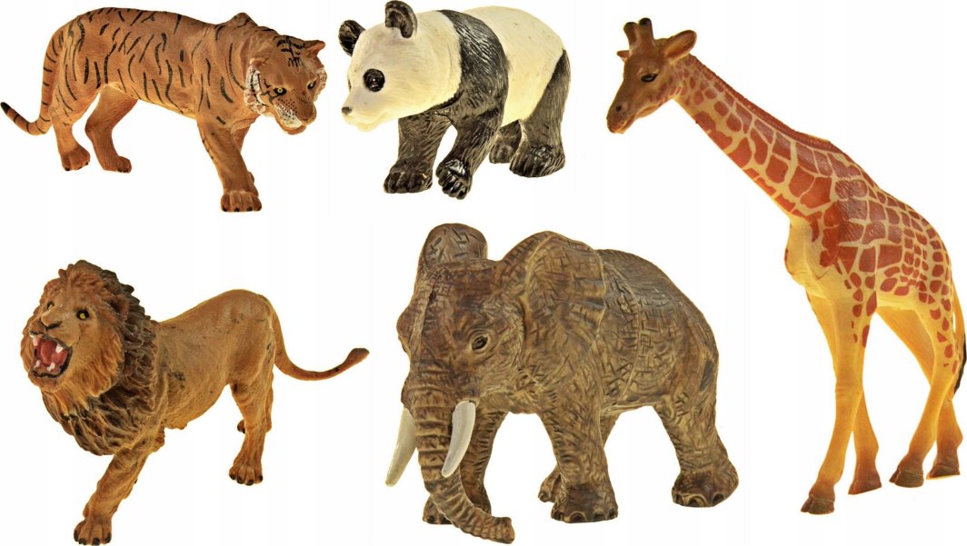 Figurka Hipo Zwierzęta dzikie 5szt 10-16cm 2013 1