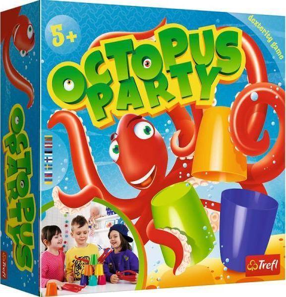 Trefl Gra zręcznościowa Octopus Party Sprytna ośmiornica wersja ukraińska UA gra 01841 Trefl 1