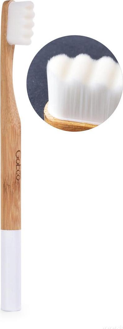 GoEco Bambusowa szczoteczka do zębów GoEco BAMBOO biała 1