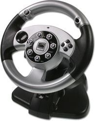 Kierownica Speedlink 2in1 srebrny Lightning Wheel, kompatybilna z PS2, wibracje, analogowe p 1