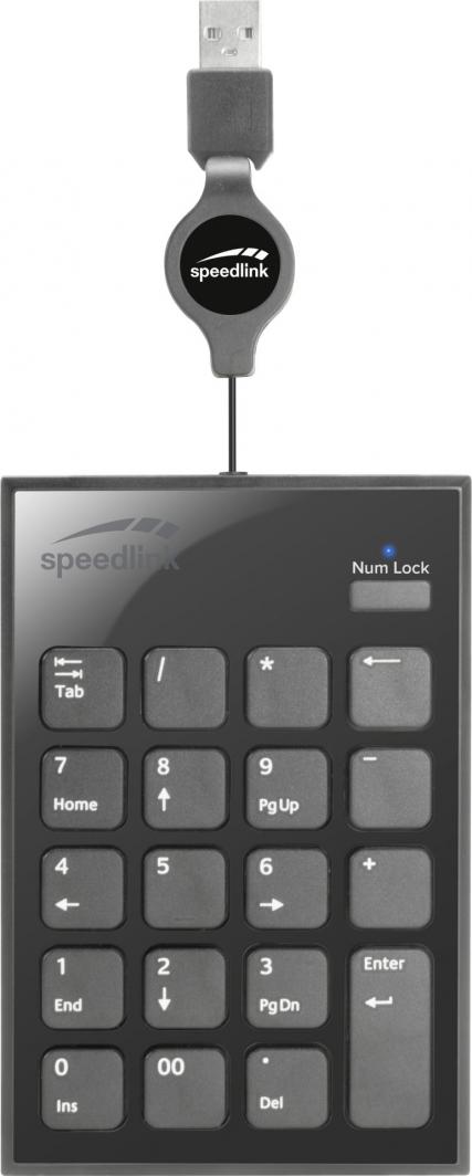 Klawiatura Speedlink DIGY Keypad Przewodowa Czarna US (SL-640400-BK) 1