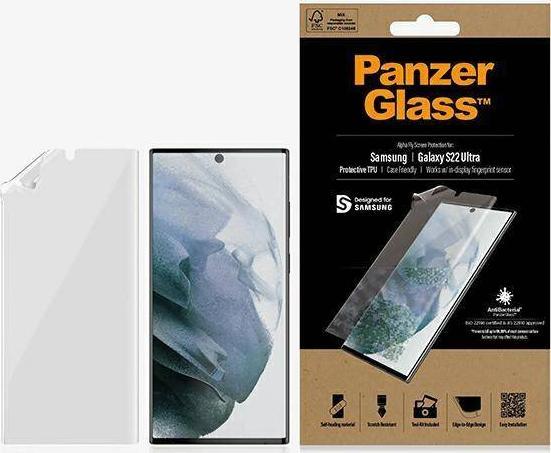 PanzerGlass PanzerGlass TPU Samsung S22 Ultra 5G Case Friendly, Fingerprint, Antibacterial, Designed for Samsung, Materiał TPU 1