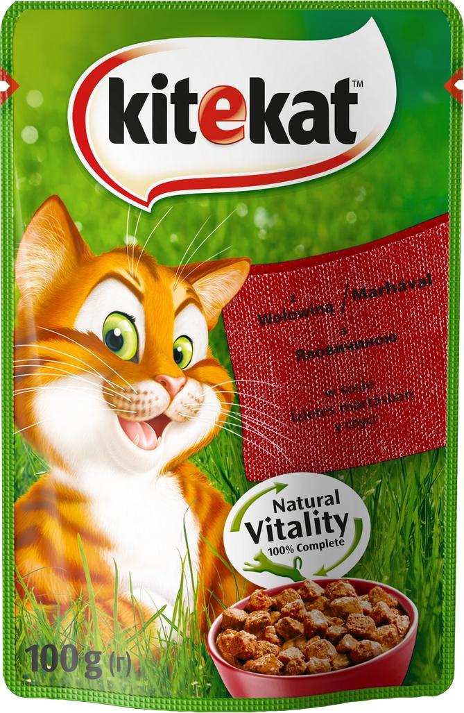 Kitekat KITEKAT SASZET.WOLOWINA W SOSIE 100G 4491 1