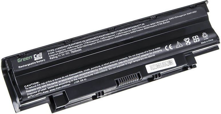 Bateria Green Cell Dell Inspiron 15R, N5010, N5050, N5110, 17R, N7010, N7110; Vostro 3450, 3550, 3750 (DE02DPRO) 1