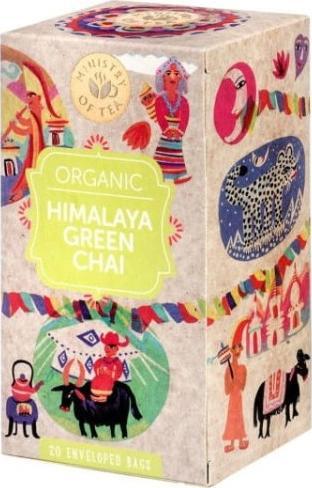 Ministry Of Tea HERBATA ZIELONA CHAI Z TRAWĄ CYTRYNOWĄ (HIMALAYA GREEN CHAI) BIO (20 x 1,75 g) 35 g - MINISTRY OF TEA 1