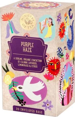 Ministry Of Tea HERBATKA Z TRAWĄ CYTRYNOWĄ I LAWENDĄ (PURPLE HAZE) BIO (20 x 1,5 g) 30 g - MINISTRY OF TEA 1