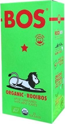BOS HERBATKA ROOIBOS O SMAKU JABŁKOWYM Z MIĘTĄ BIO (20 x 2,5 g) 50 g - BOS 1