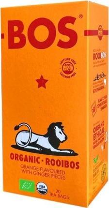 BOS HERBATKA ROOIBOS O SMAKU POMARAŃCZOWYM Z IMBIREM BIO (20 x 2,5 g) 50 g - BOS 1