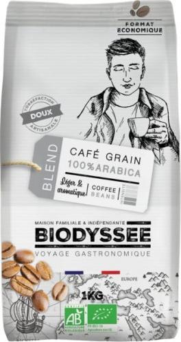 Kawa ziarnista Biodyssee Kawa 100% Arabica łagodna ziarnista 1kg EKO Biodyssee 1