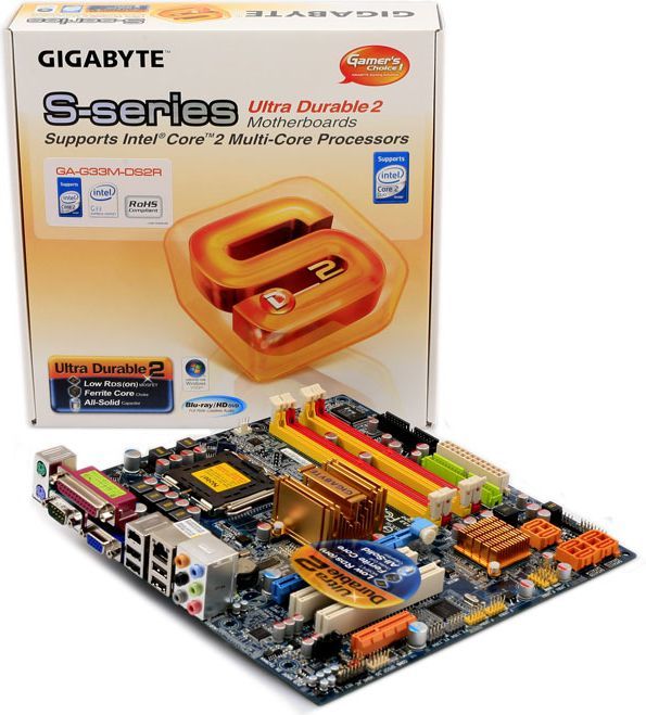 GIGABYTE GA-G33M-DS2R 他 CPU、メモリ セット GIGABYTE GA-G33M-DS2R