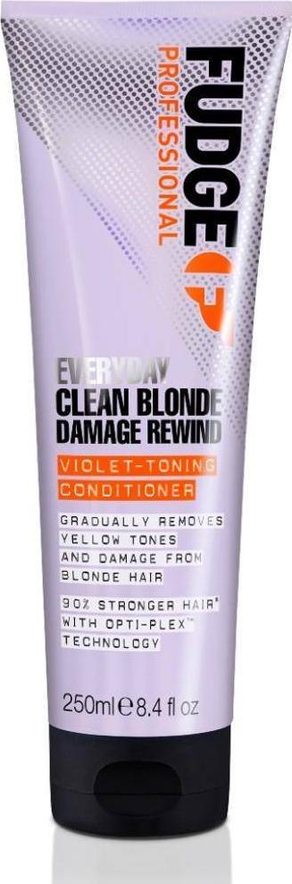 Fudge  FUDGE_Every Day Clean Blonde Damage Rewind Conditioner regenerująca i lekko tonująca odżywka do włosów blond 250ml 1