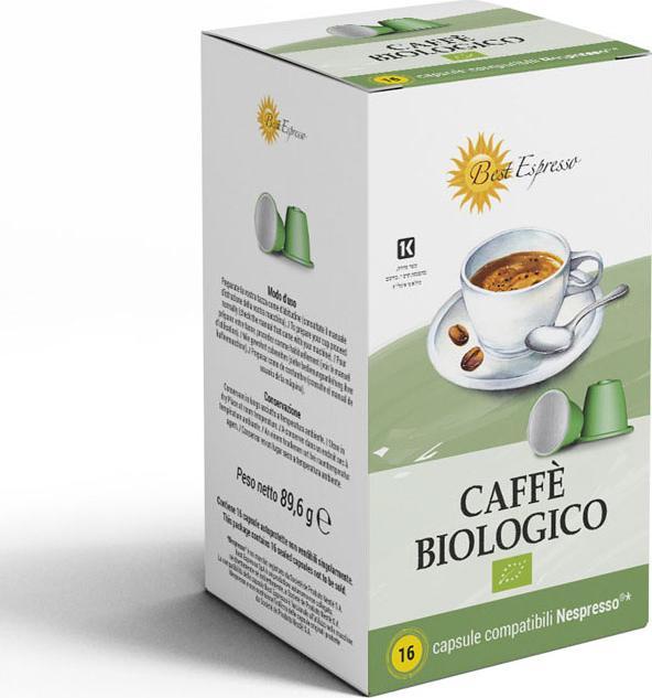Best Espresso S.p.A. Kapsułki do Nespresso* 16 szt. CAFFE BIOLOGICO - kawa bio - Best Espresso 1
