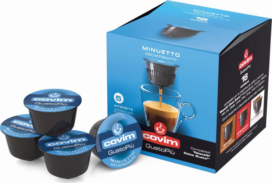 Covim Kapsułki do Dolce Gusto* 16 szt. MINUETTO DECAFFEINATO - bezkofeinowa - Covim 1