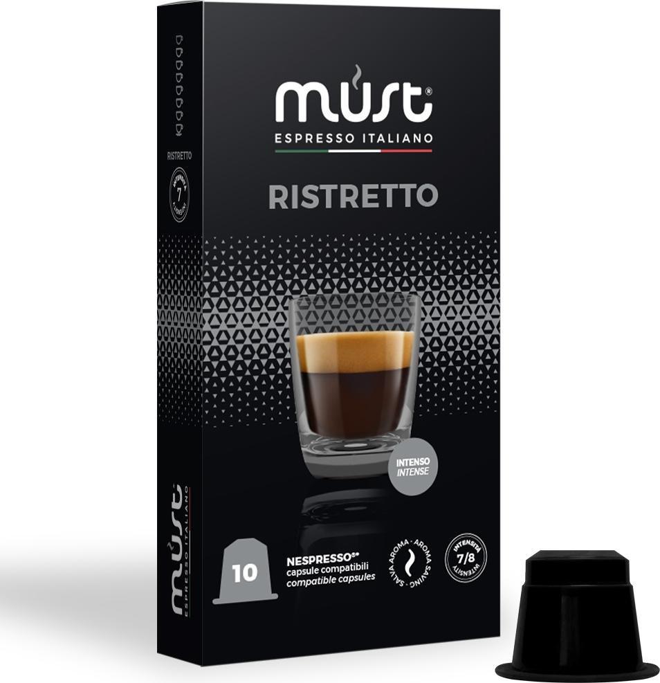 MUST Kapsułki do Nespresso* 10 szt. RISTRETTO - skoncentrowana - Must Espresso 1