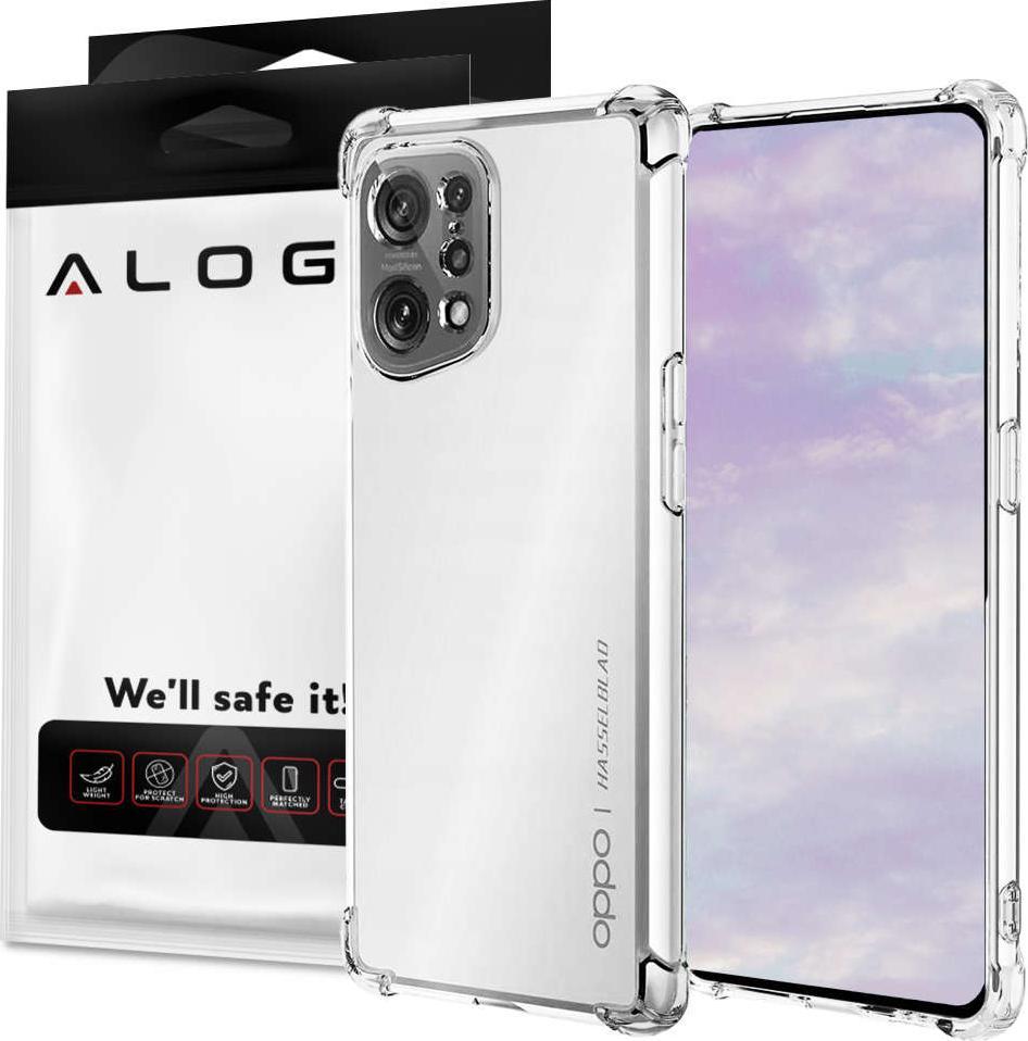 Alogy Etui pancerne ShockProof do Oppo Find X5 Pro Przezroczyste 1
