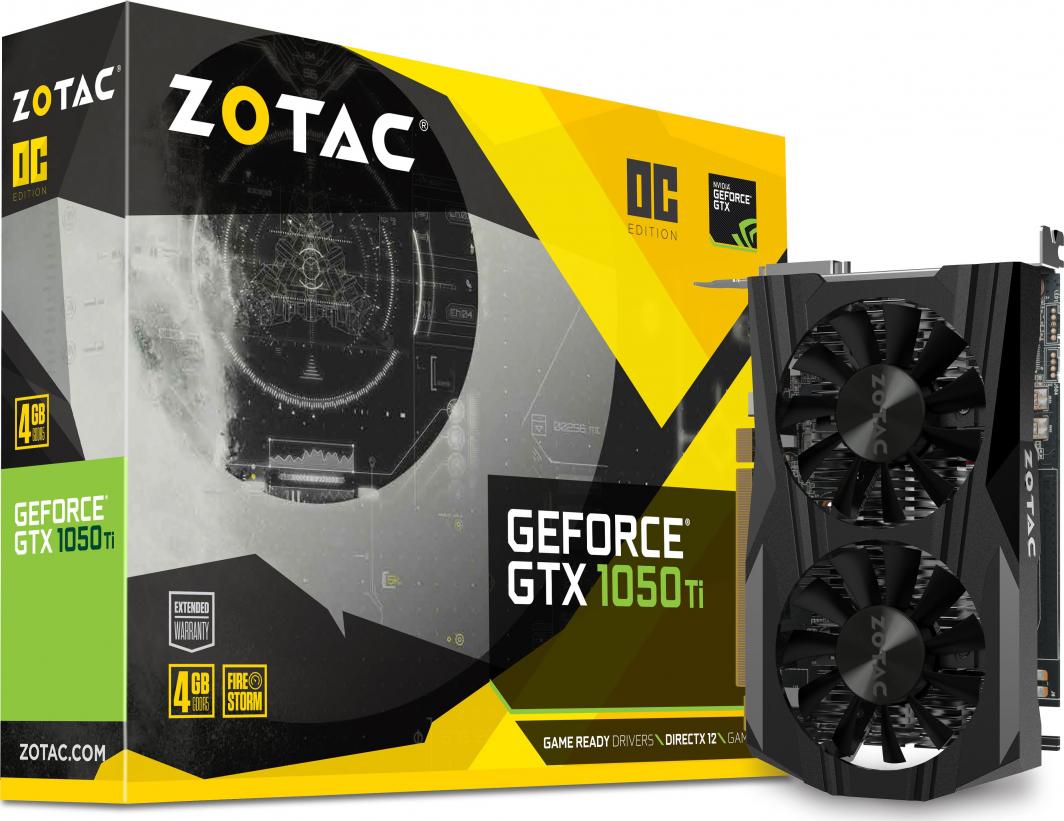 Karta graficzna Zotac GeForce GTX 1050Ti OC 4GB GDDR5 (ZT-P10510B-10L) 1