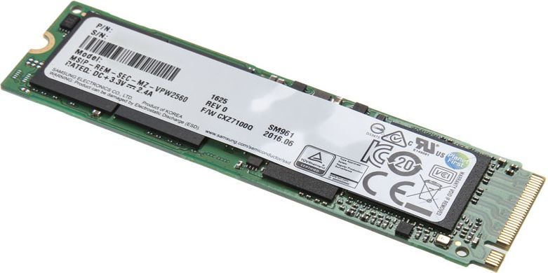 Samsung 512 GB M.2 2280 PCI-E x4 Gen3 NVMe (MZVKW512HMJP-00000