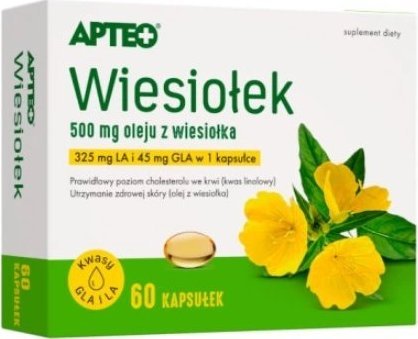 SYNOPTIS PHARMA SP. Z O.O. Apteo Wiesiołek, 60 kapsułek - Długi termin ważności! 1