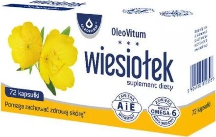 Oleofarm Wiesiołek, 60 kapsułek - Długi termin ważności! 1