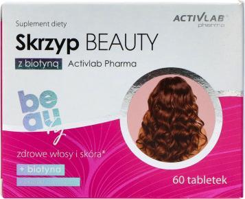 Activlab Skrzyp Beauty z biotyną, 60 tabletek - Długi termin ważności! 1