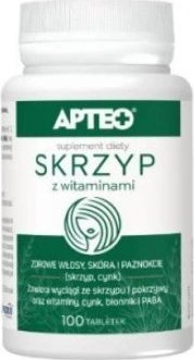 SYNOPTIS PHARMA SP. Z O.O. Apteo Skrzyp z witaminami, 100 tabletek - Długi termin ważności! 1