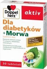 QUEISSER PHARMA GMBH & CO. Doppelherz aktiv, Dla diabetyków + Morwa, 30 tabletek - Długi termin ważności! 1