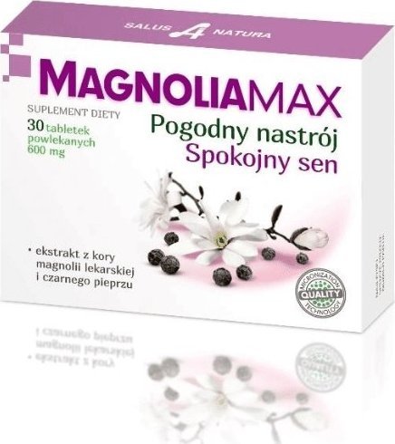 Salus International Magnoliamax, 600 mg x 30 tabletek - Długi termin ważności! 1