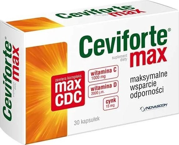 Novascon Ceviforte Max, 30 kapsułek - Długi termin ważności! 1